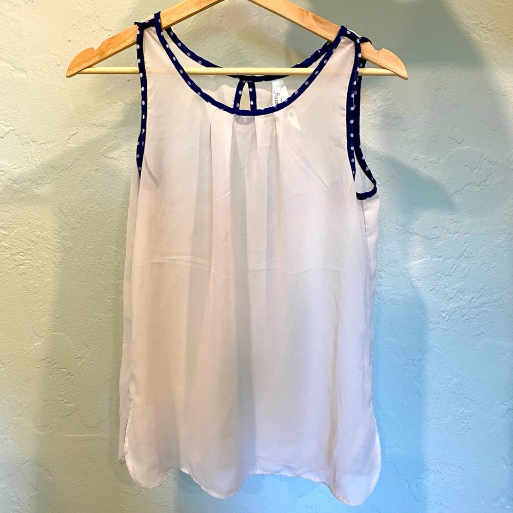 White sheer top